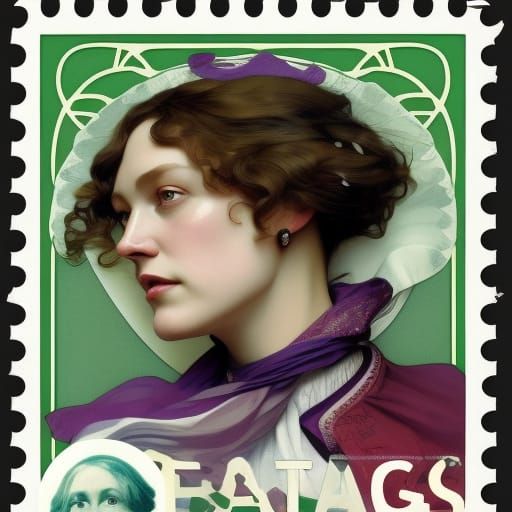 The suffragette movement Postage stamp,