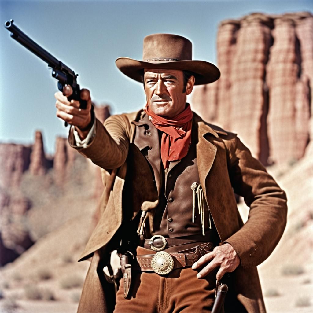 A gunslinger ready to take on the wild west