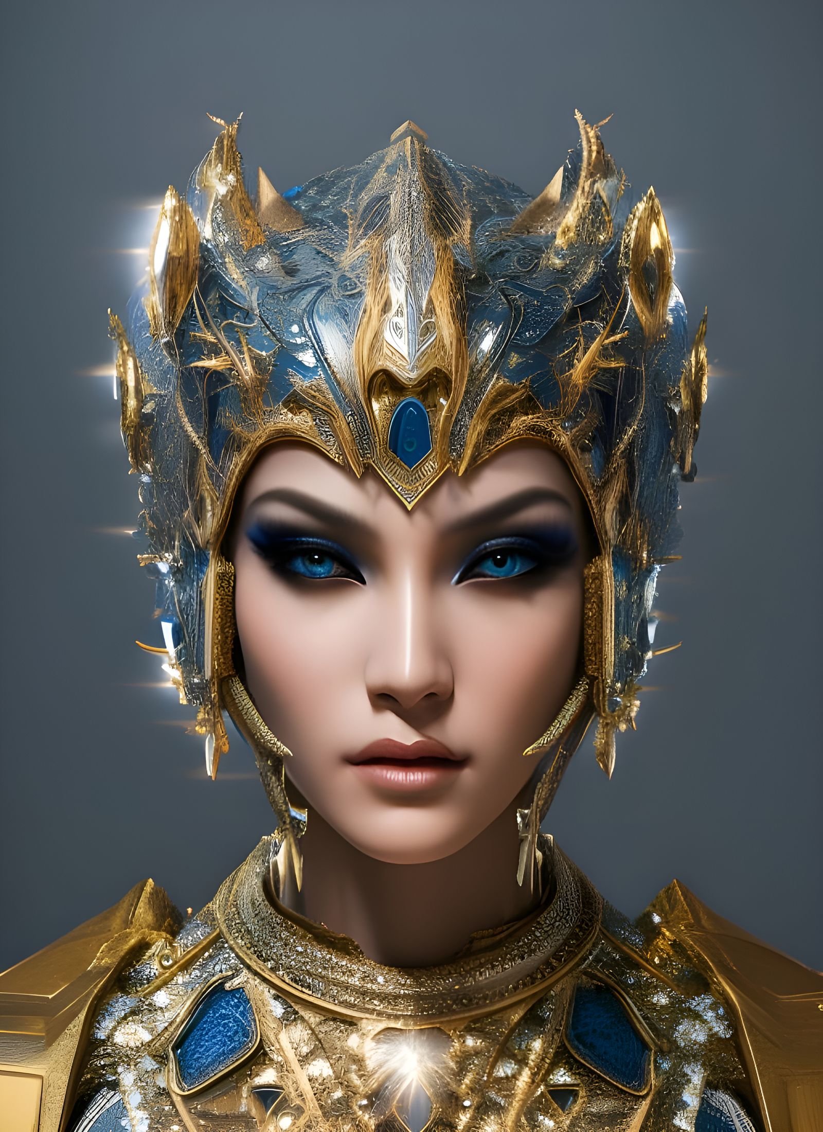 Blue sparks  by @Zipy