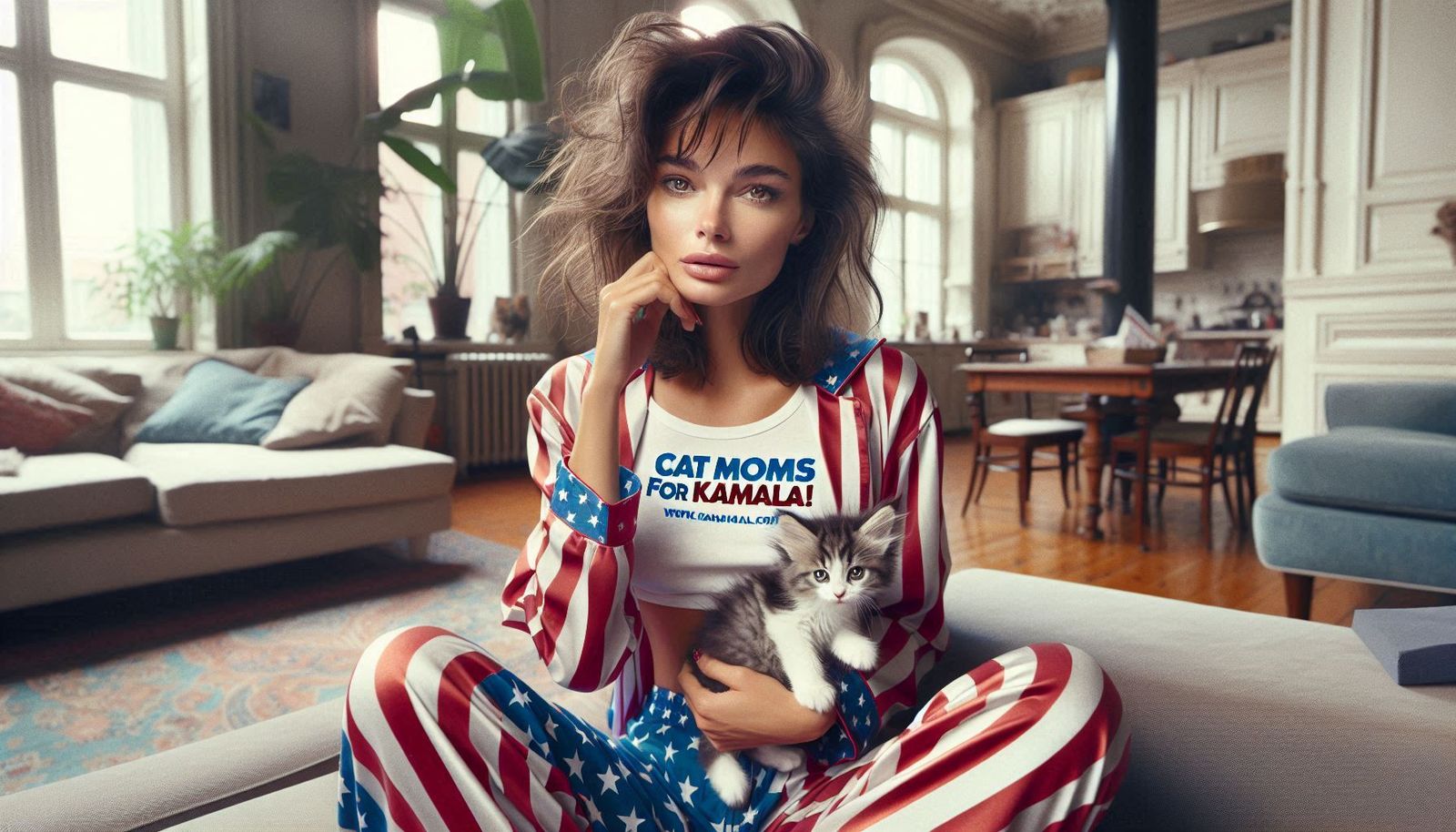 Cat Moms for Kamala 2