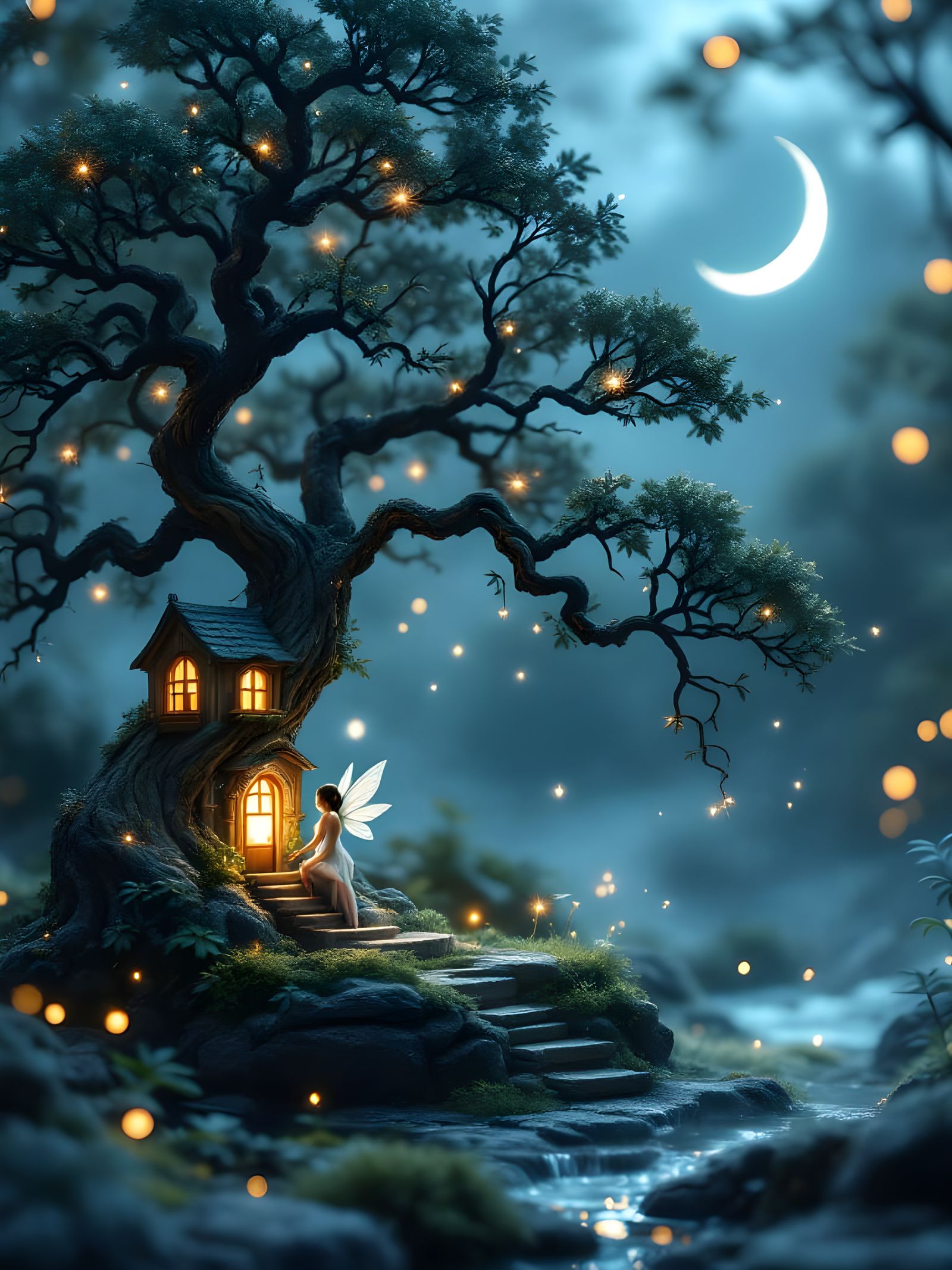 Magical fairy treehouse  by @BM
