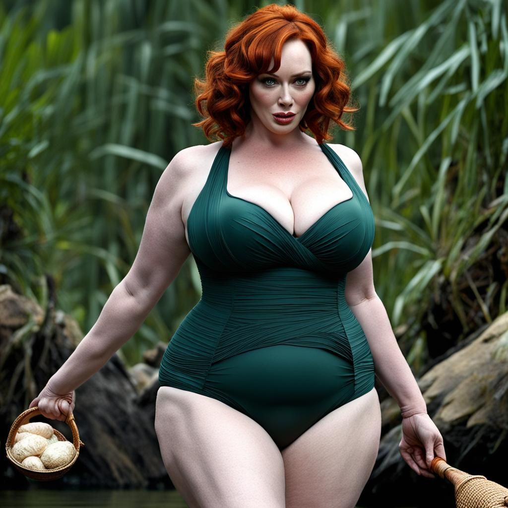 Christina Hendricks being fattened up for cannibals part 3.