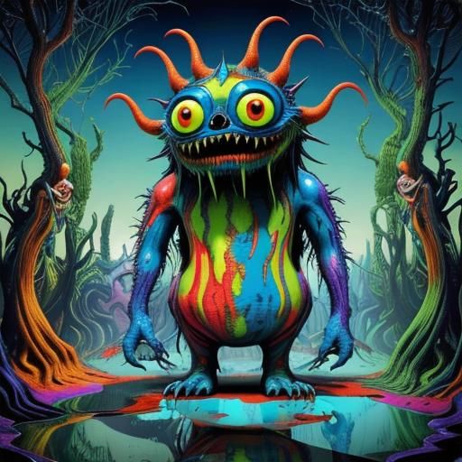 The monster within. Psychedelic, Surrealistic, Weird, Contradictory ...