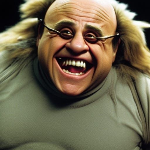 Maniacal Danny DeVito - AI Generated Artwork - NightCafe Creator