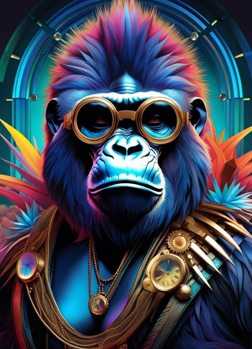 Gorilla - AI Generated Artwork - NightCafe Creator