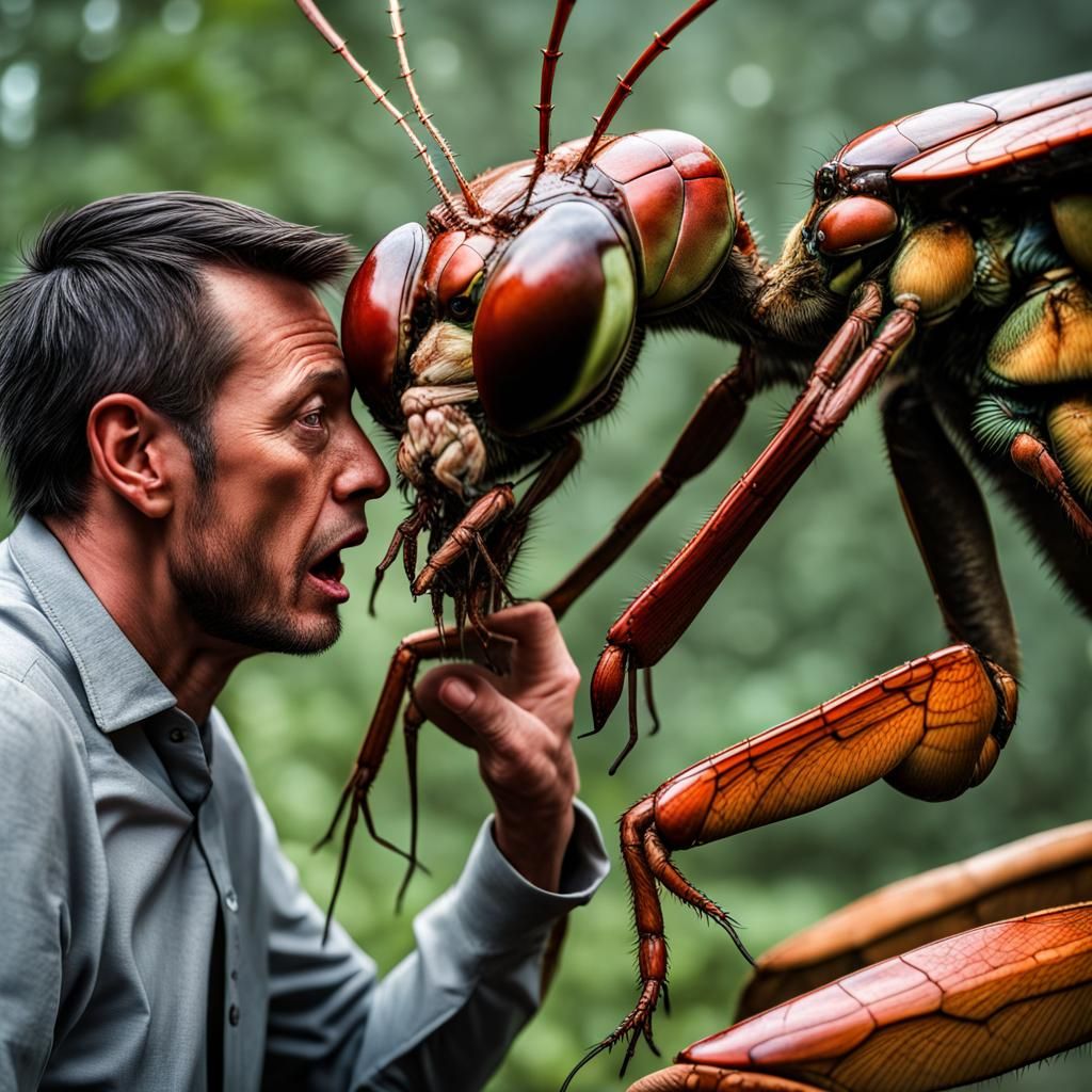 Giant Bloodthirsty Extraterrestrial Dragonfly-Mantis Overlor...