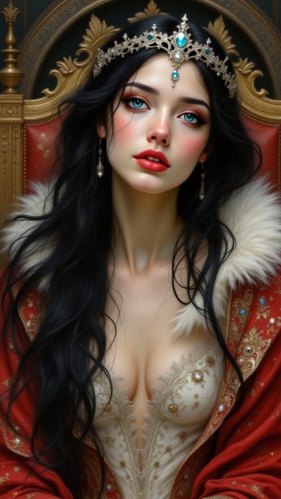 Add tears running down her face  - Start Image 2