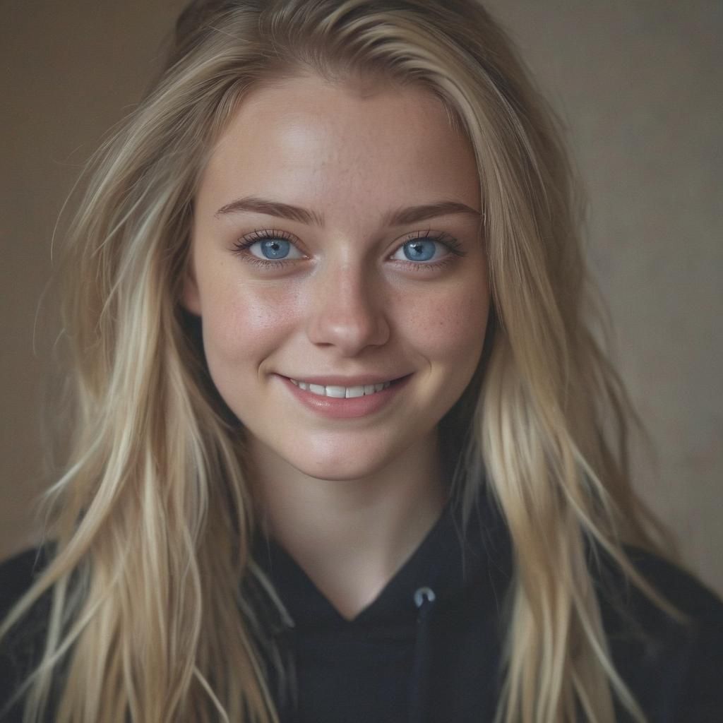 Beautiful Teen Portrait in Soft Pastel Colors