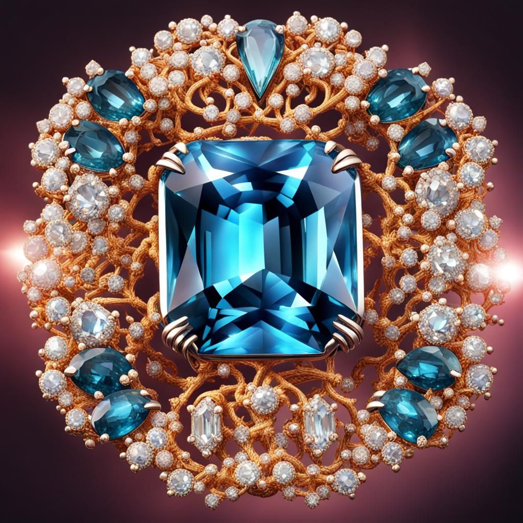 A sparkling gemstone AI Generated Artwork NightCafe Creator