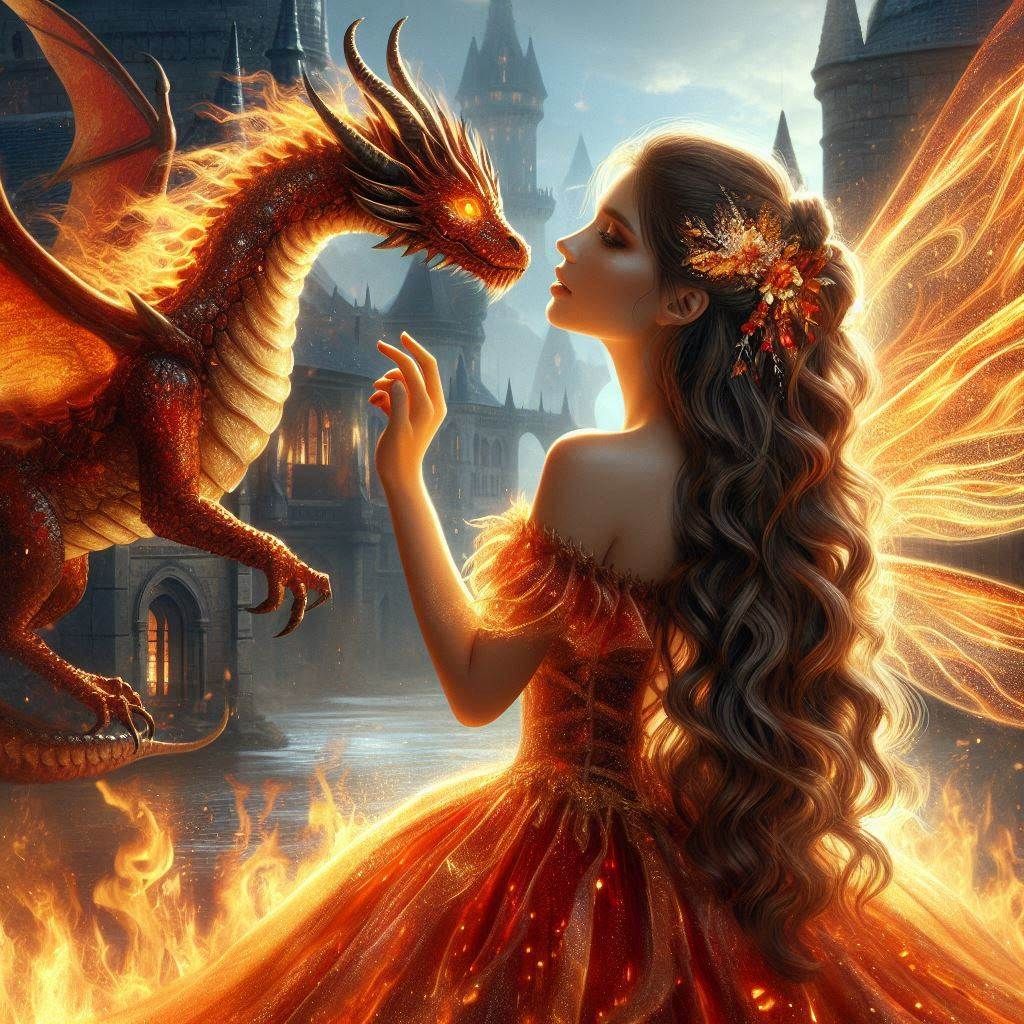 Fire Fairy with Fire Dragon (4)