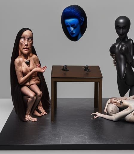 Surreal Stopmotion Hyperdetailed Esoteric Quantum Painting