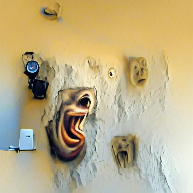 Laughing.