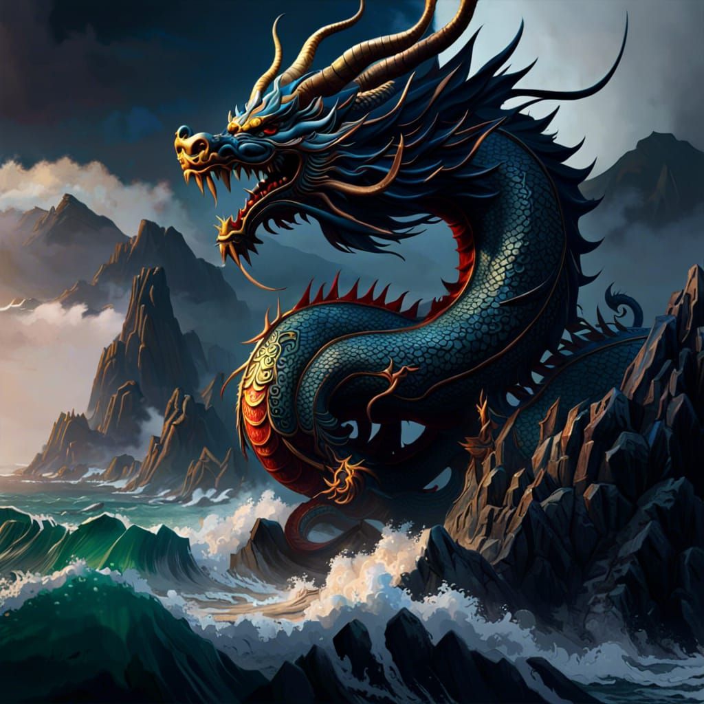 Chinese dragon #3 - AI Generated Artwork - NightCafe Creator