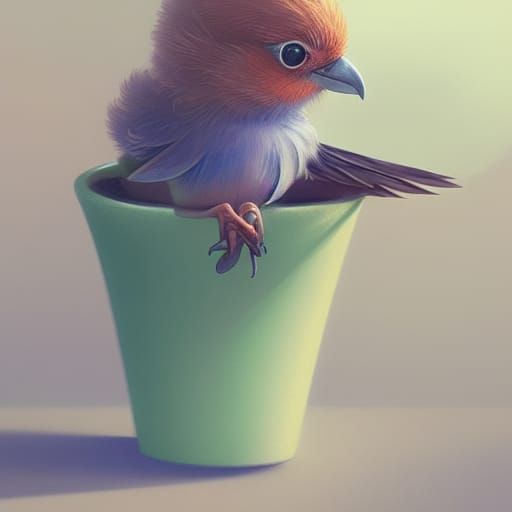 The Bird in the Flower Pot