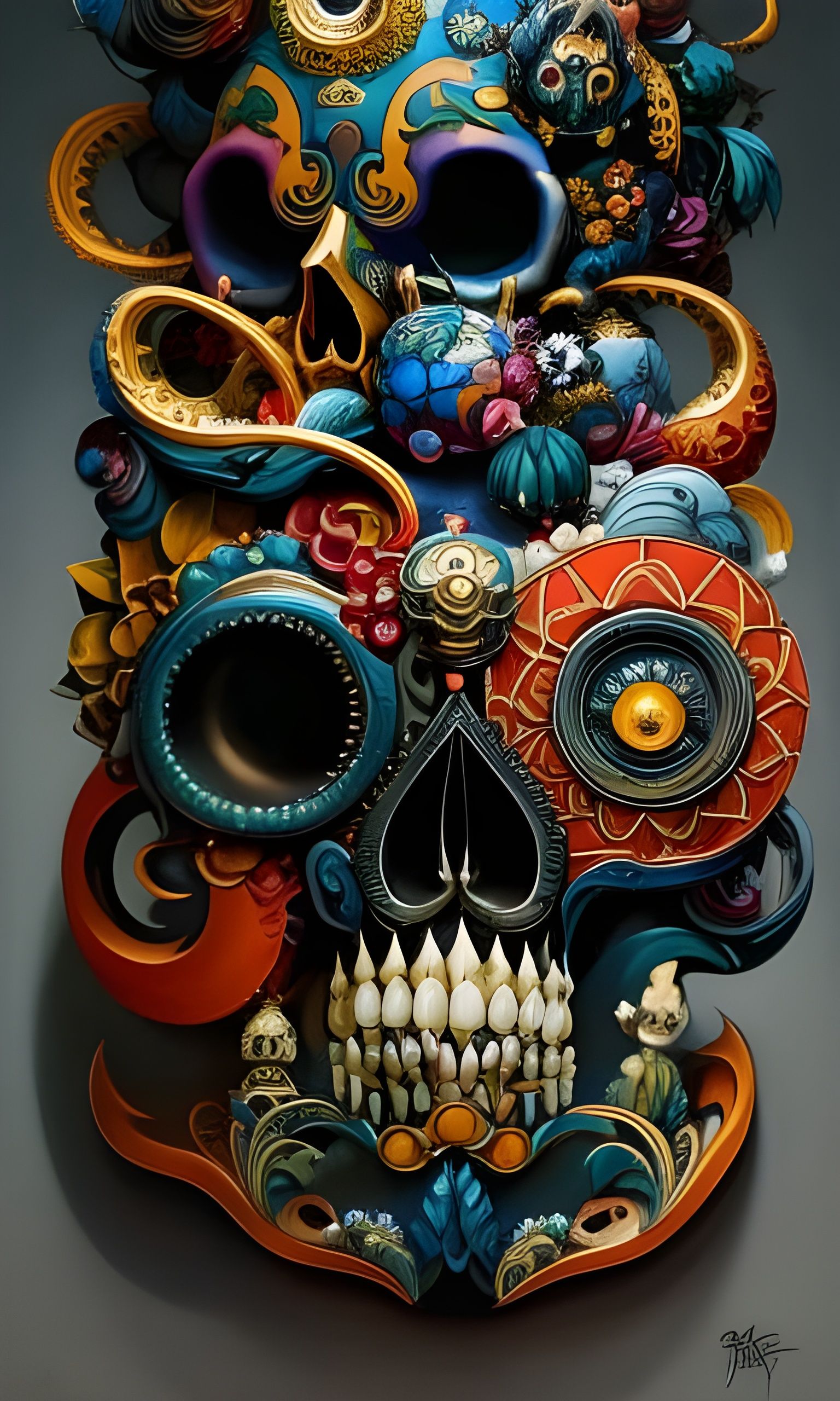 Very fancy skull