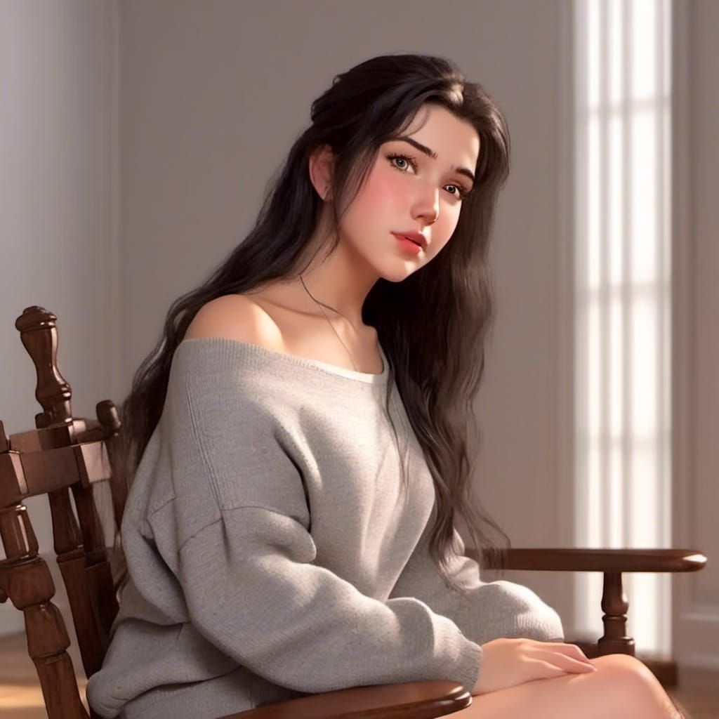 4d art, head and shoulders portrait of <lora:Elf:1.0> sittin...