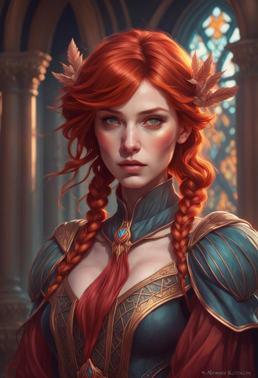 Redhead Wizard - AI Generated Artwork - NightCafe Creator