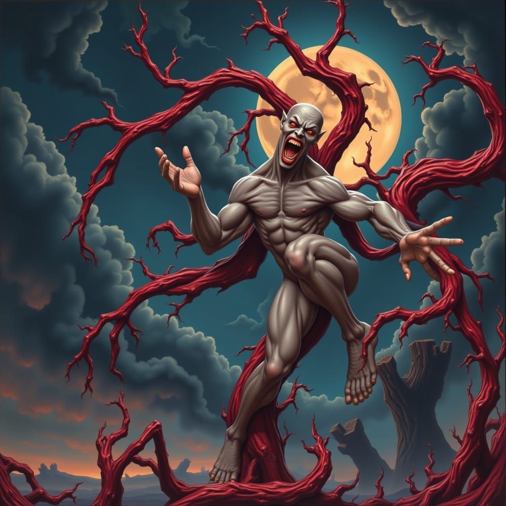  <lora:Horrific:1.0>man