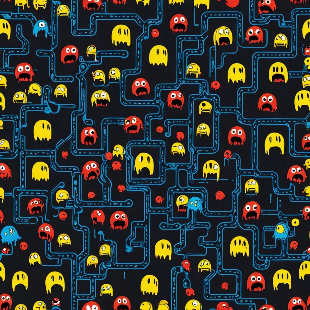 Zombie Pac-Man - AI Generated Artwork - NightCafe Creator