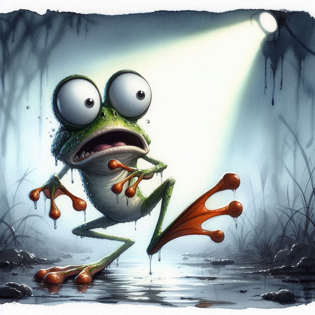 Surprised Frog