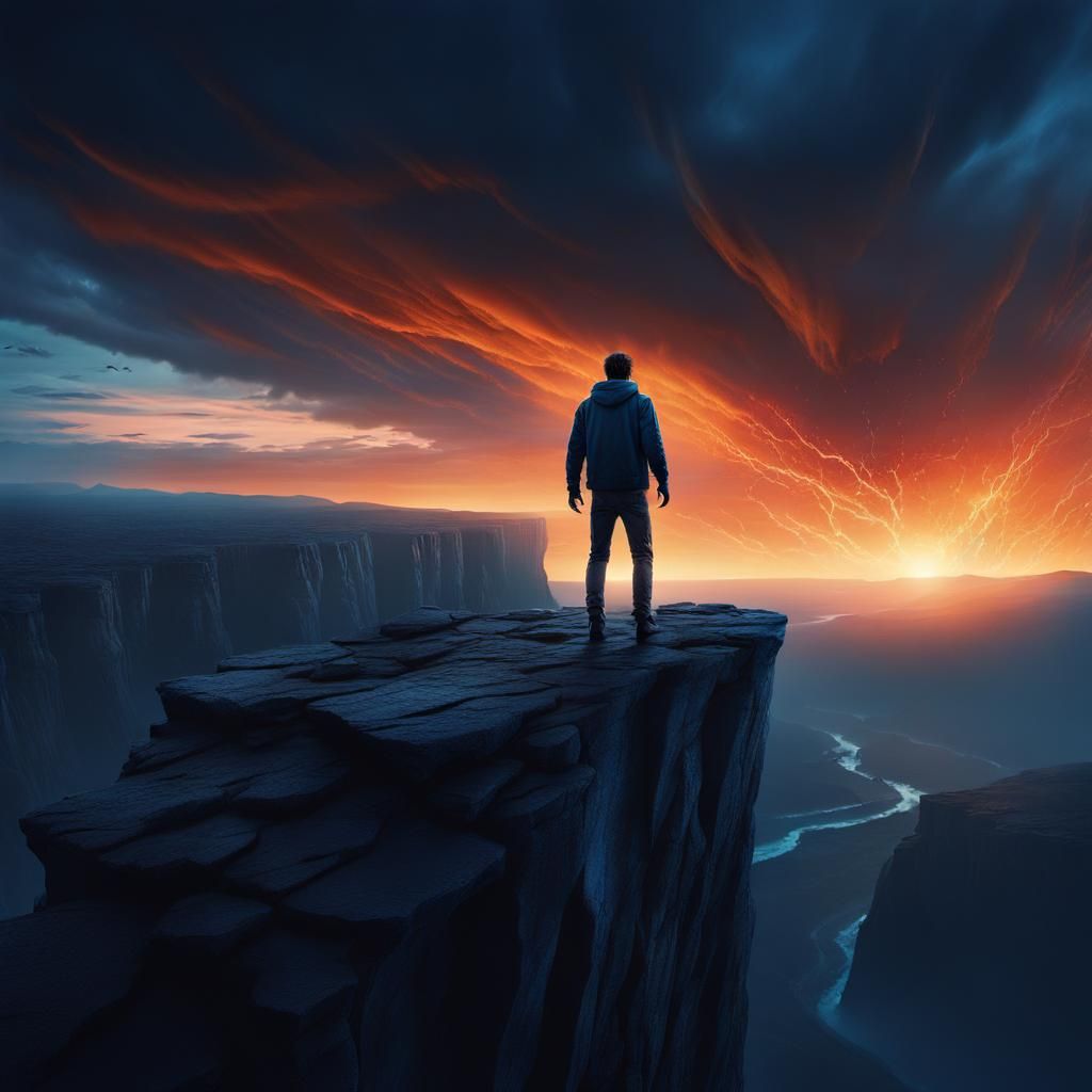 Man screaming into the Abyss 3  by @FletcherB