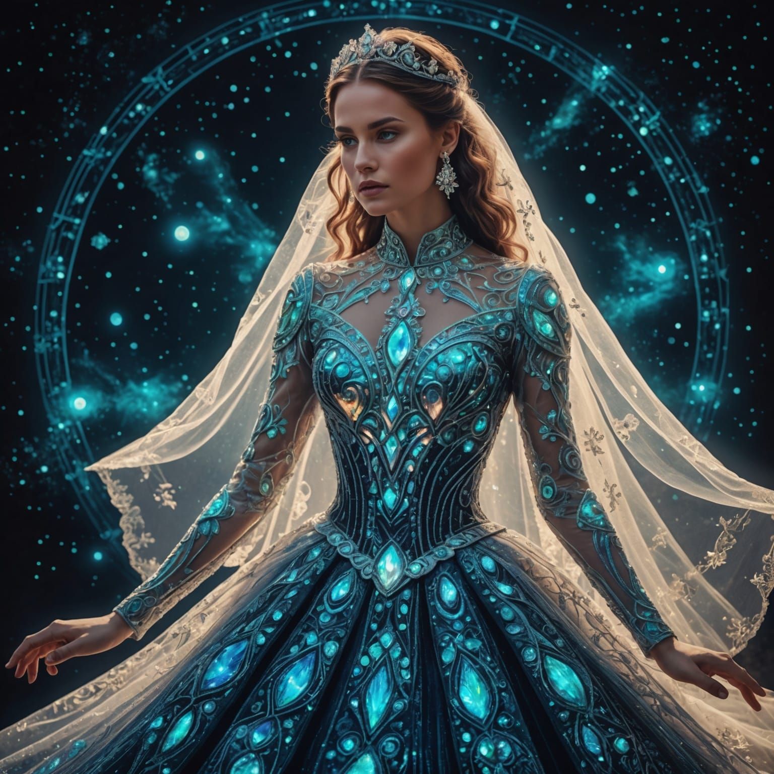 glow in the dark wedding dress