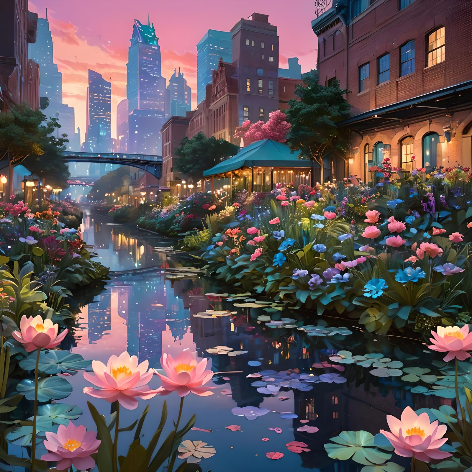 City Sunset  by @Shelly