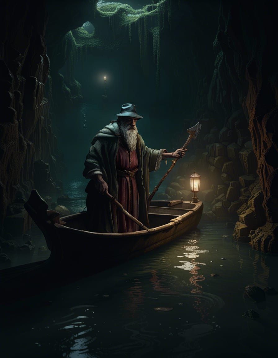 The ferryman …  by @AI AI WEI