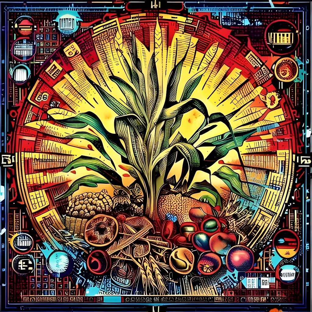 Chart of bountiful crop, version 2 AI Generated Artwork NightCafe