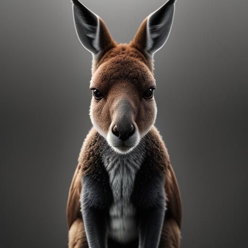 A Very Stunning Portrait Of A Kangaroo