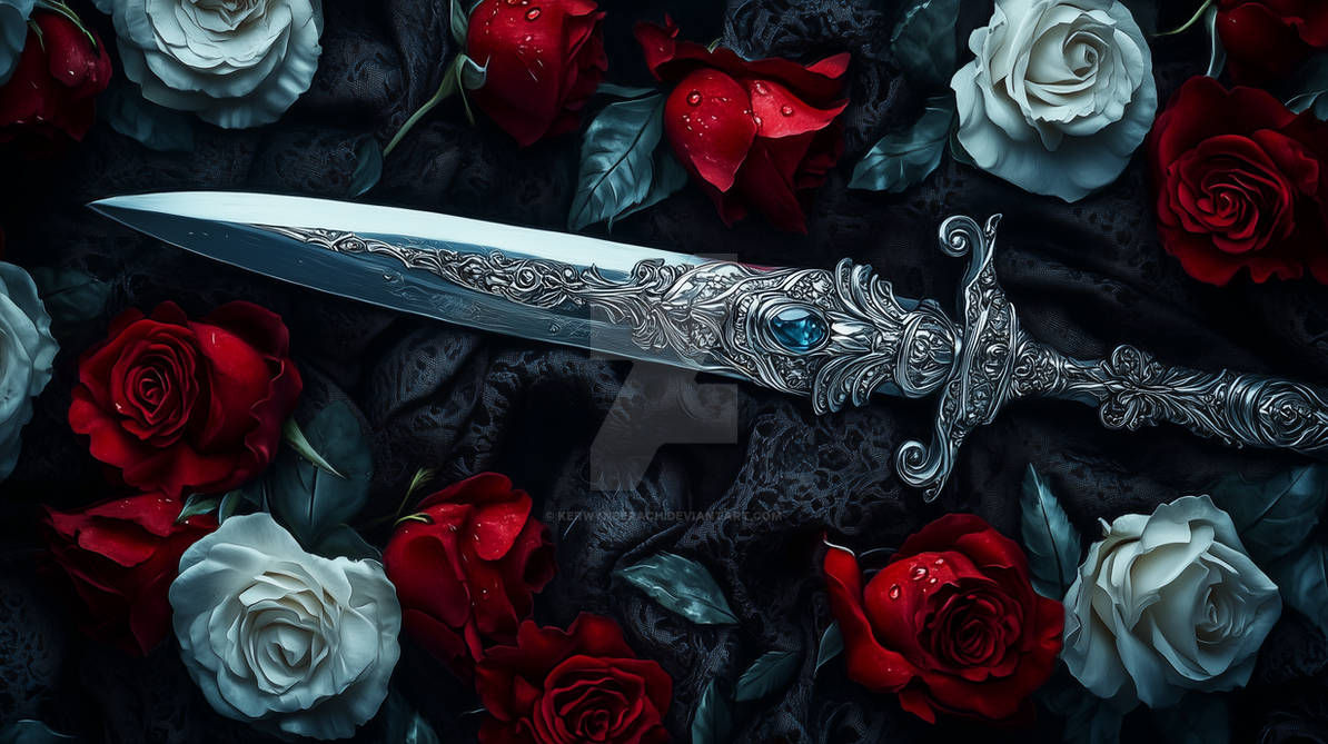 Dagger and roses