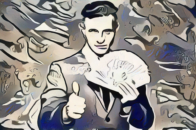 Random rich man I found on Google is now cartoon