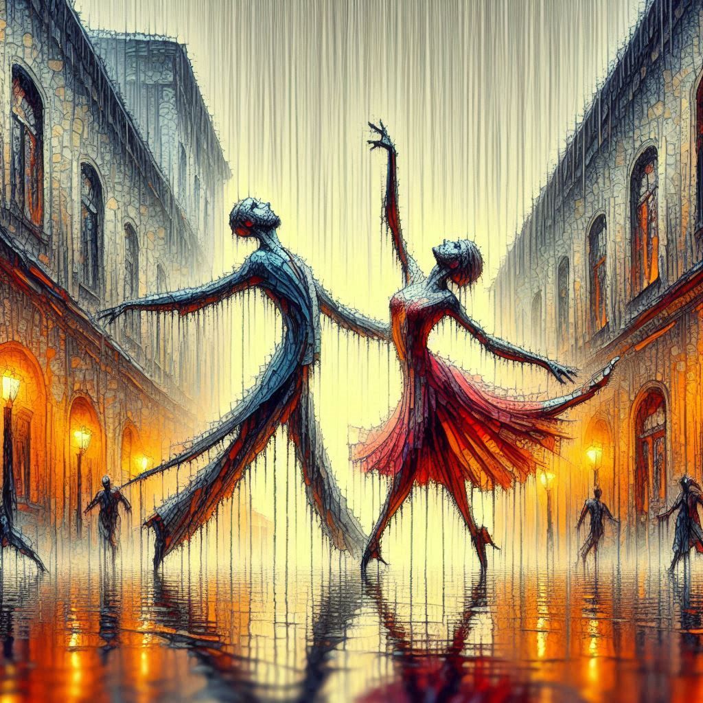 Dancing gracefully in the rain