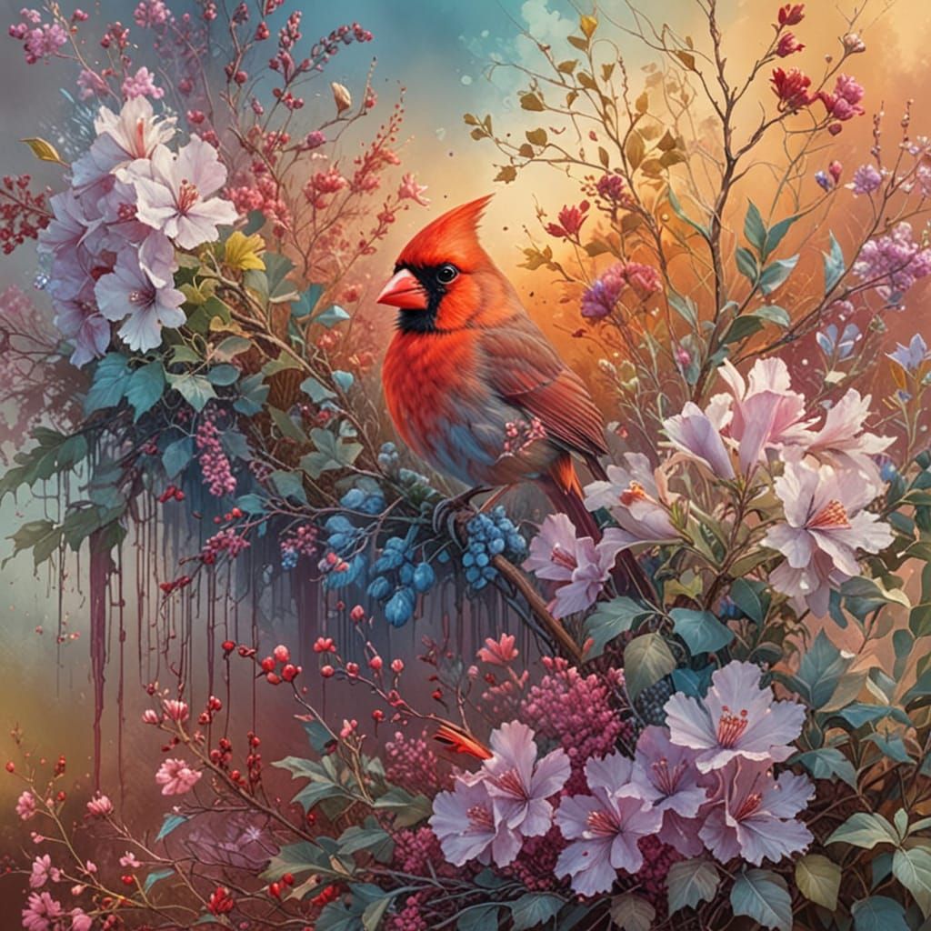 Portrait of a red Cardinal #2