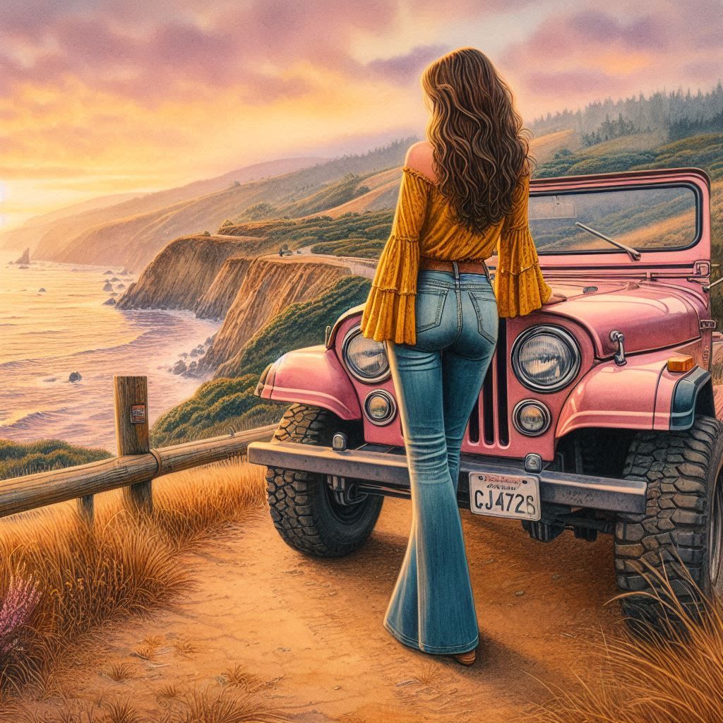 Watching the sunset along the coast