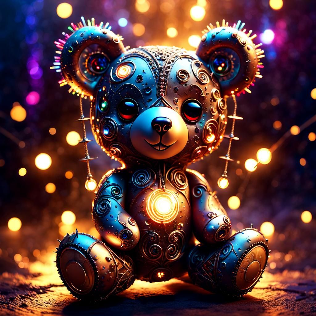 Voodoo Teddy Bear - AI Generated Artwork - NightCafe Creator