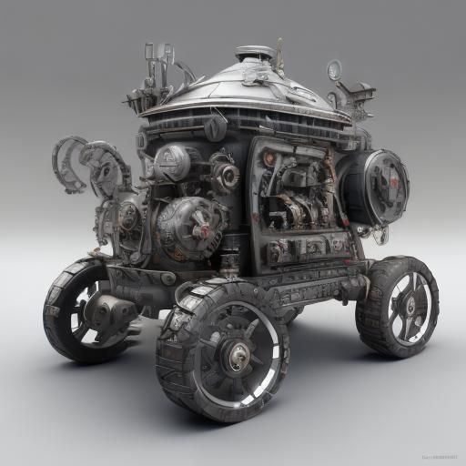 <lora:Pop-Up-Story DSv8:1.0>Pop up story book, The Invention of the robotic car, intricate mech details, 8K resolution, Cinema 4D, Behance H...