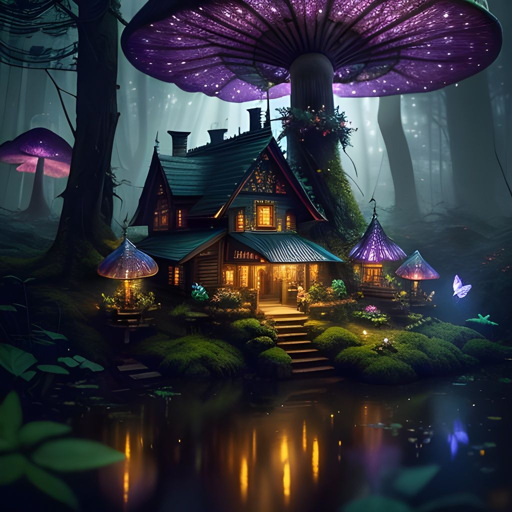 Forest Fairy Village  by @JenniferG