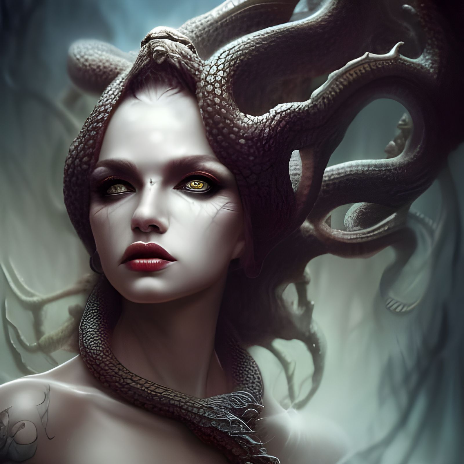 The Octopus Lady - AI Generated Artwork - NightCafe Creator