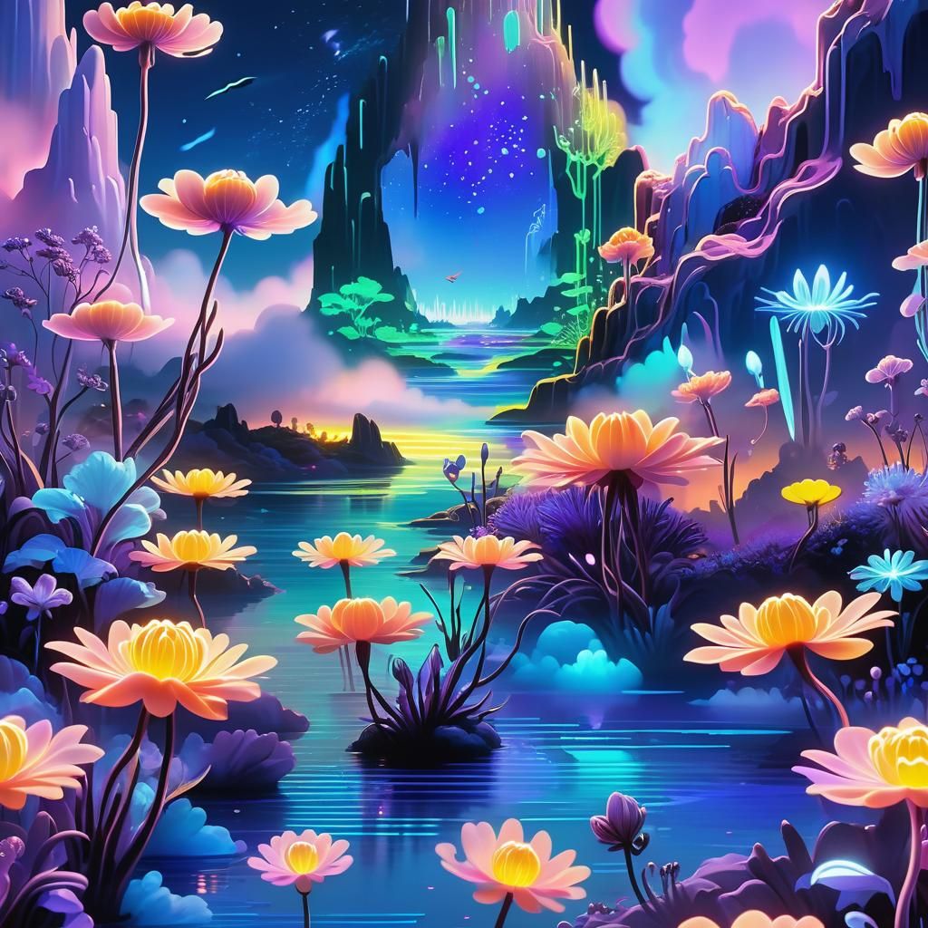 Whispers of the Luminous Bloom