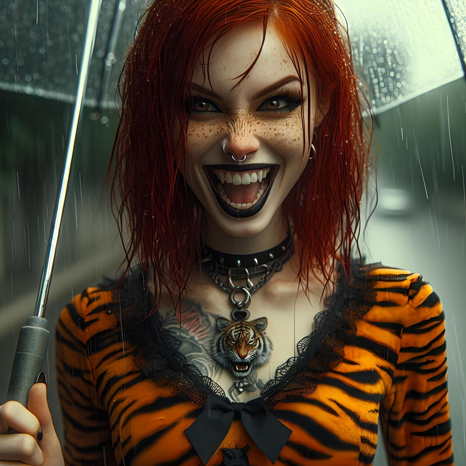 "its only a bit of rain!"☔