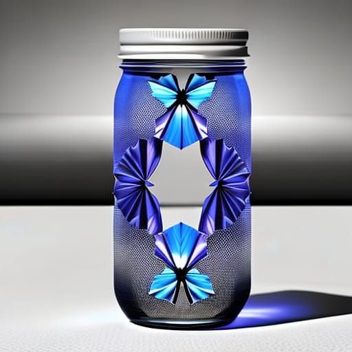 gothic butterfly inside a mason jar-quantum realism-quantum ...