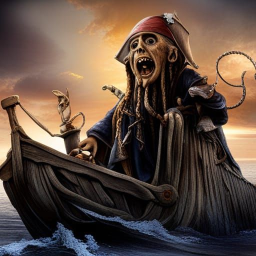 Davy Jones, pirates of the Caribbean, ghost ship