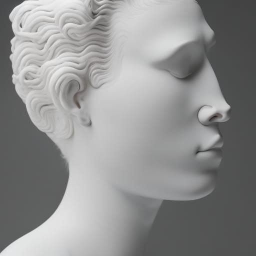 Hyapatia, the philosopher, beautiful female porcelain sculpt...