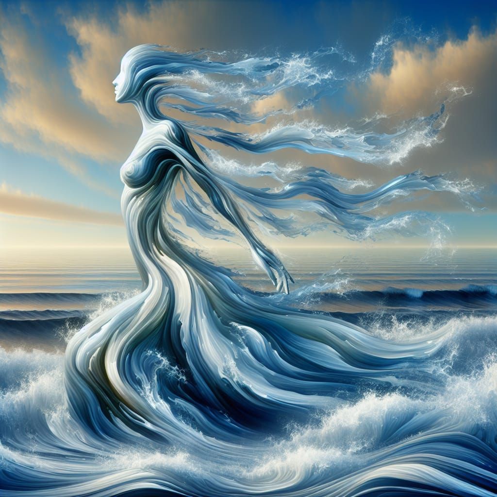 Lady of the Deep Swells  by @Zabrie