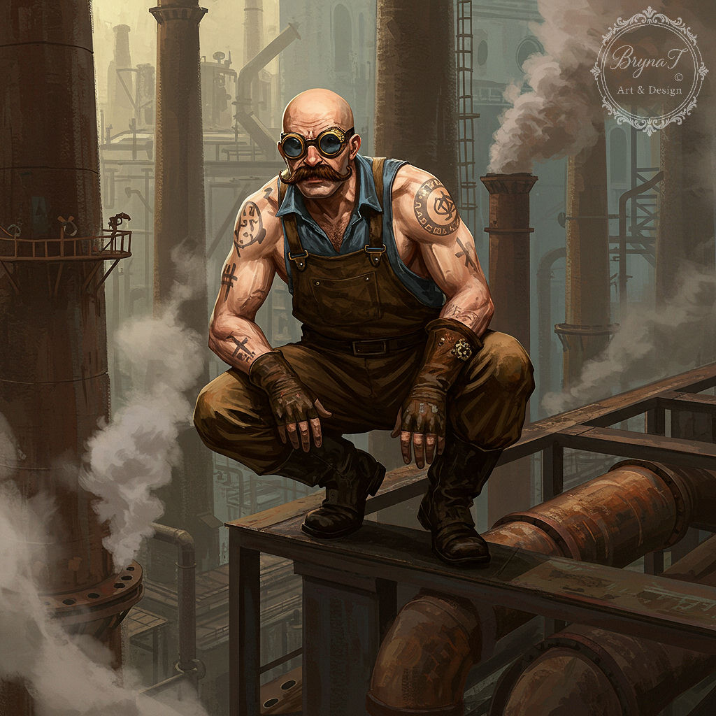 Steampunk Construction Worker