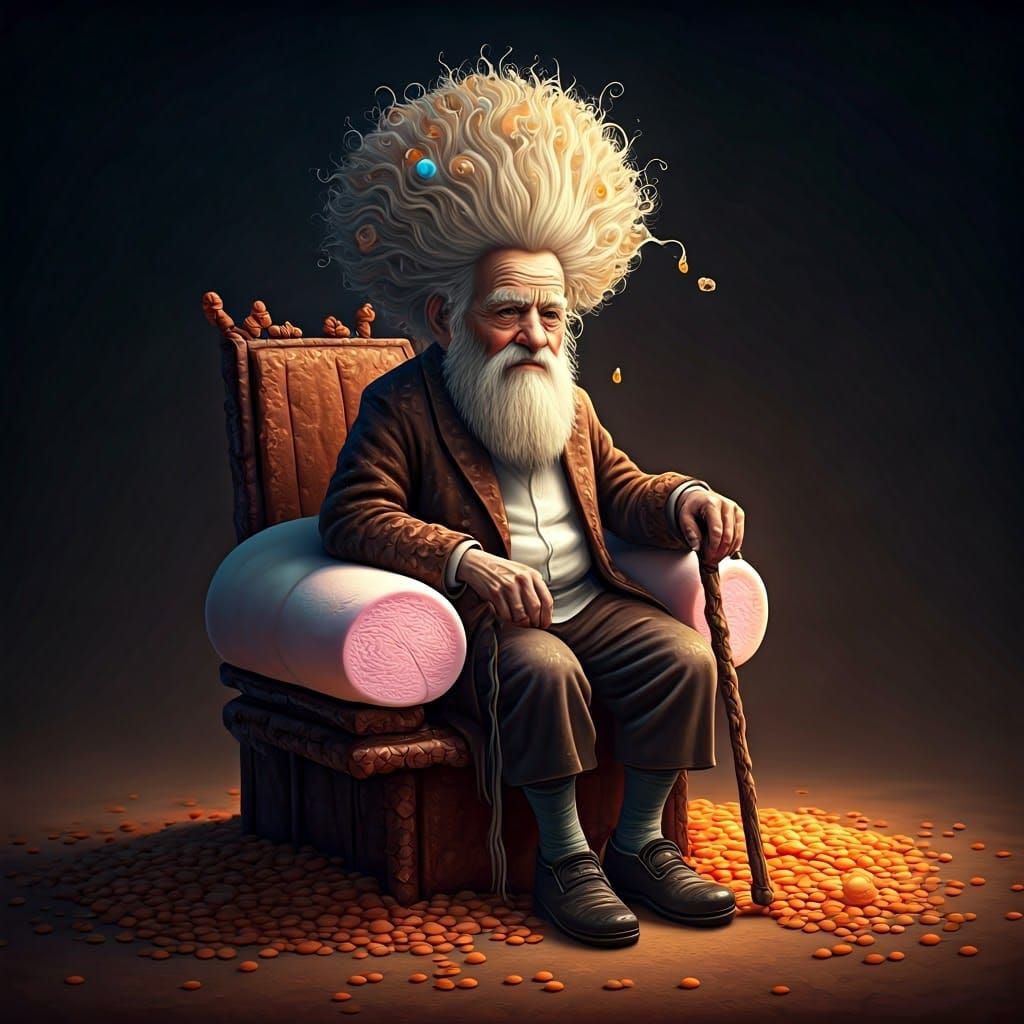 Orthodox Grandfather Composed of Sweet Treats Reigns in Whim...