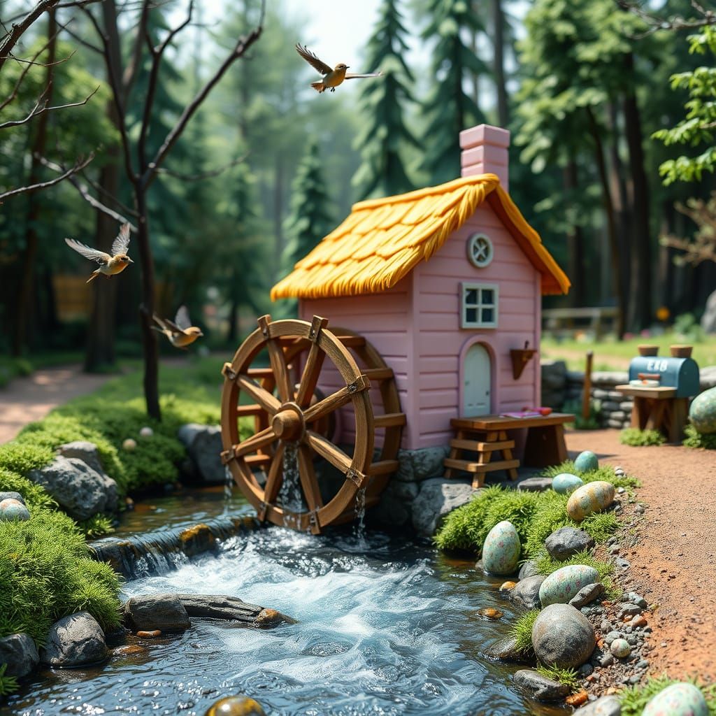 Easter Bunny's cottage  by @kraken_yolks