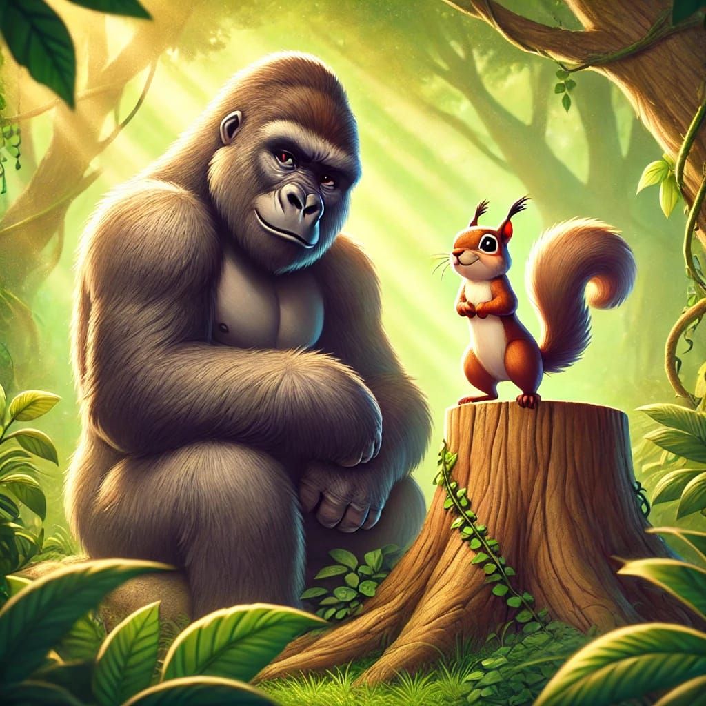 Harambe and Pete the Squirrel