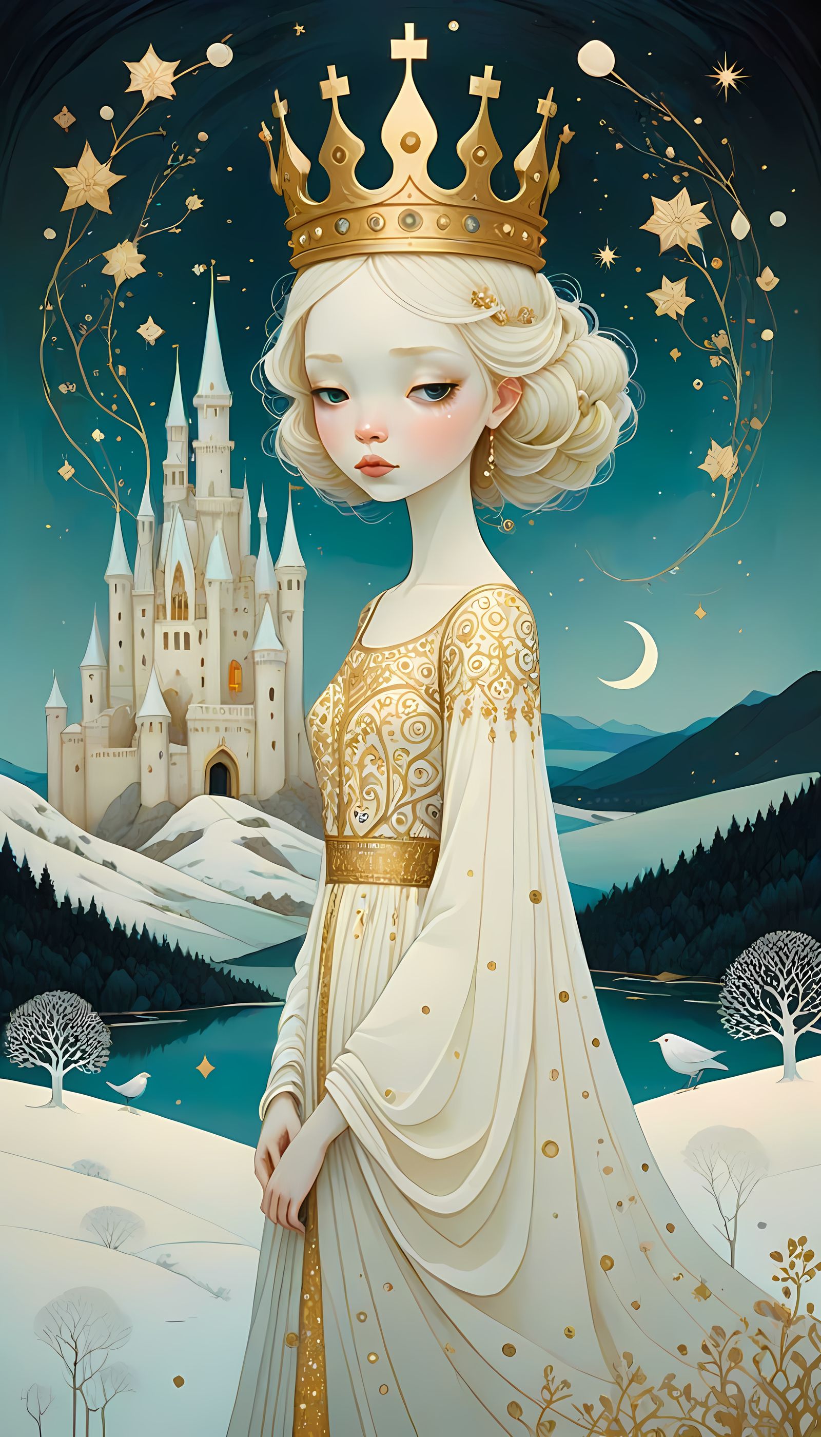 The Lonely Princess  by @Edana